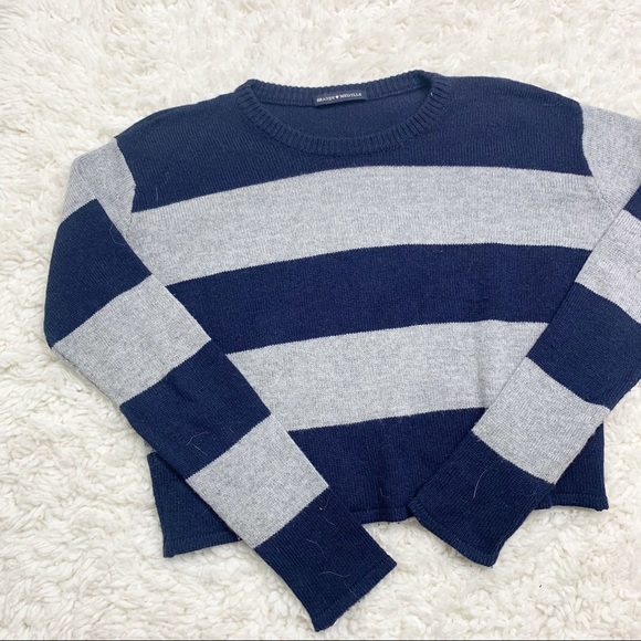 Brandy Melville Sweaters - Brandy Melville | Striped Cropped Knit Sweater
